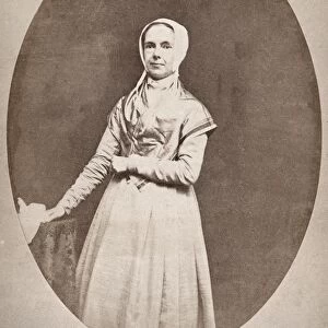 QUAKER WOMAN. Photograph, American, late 19th century