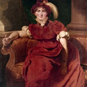 QUEEN CAROLINE. Queen Caroline of Brunswick (1768-1821). Canvas by Thomas Lawrence