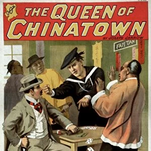 THE QUEEN OF CHINATOWN. An American poster advertising the musical comedy The