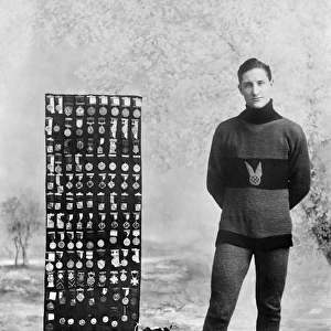 R. L. WHEELER, ICE SKATER. A portrait of R