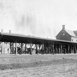 RAILROAD STATION, 1889. Brick Church station, Montclair, New Jersey, 1889