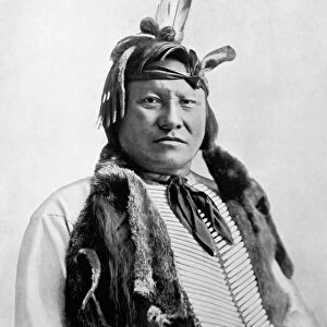 RAIN-IN-THE-FACE (c1835-1905). Lakota Sioux chief. Photograph, c1893