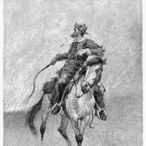 REMINGTON: COWBOY, 1891. Cowboy Lighting the Range