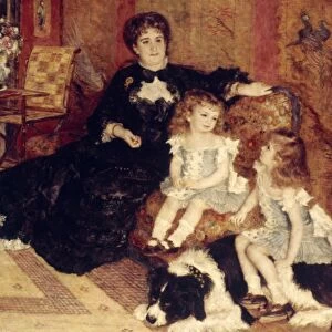 RENOIR: MME CHARPEN. 1878. Pierre Auguste Renoir: Madame Charpentier and her children. Canvas, 1878