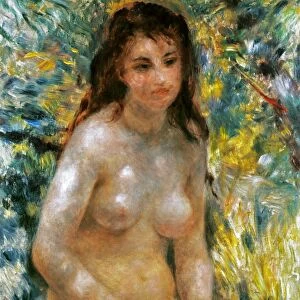 RENOIR: TORSO, c1876. Pierre Auguste Renoir: Torse de femme au soleil. Canvas, c1876