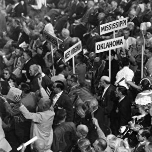 REPUBLICAN CONVENTION, 1952. Attendees at the 1952 Republican National Convention in Chicago