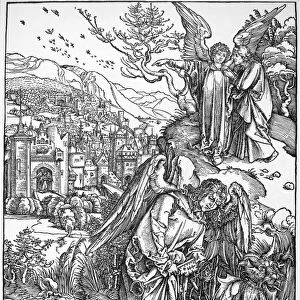 REVELATION OF SAINT JOHN. The Angel with the Key hurls the dragon into the abyss