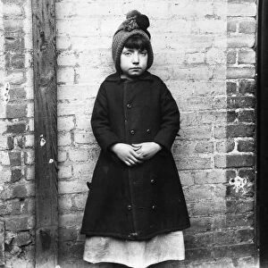 RIIS: IMMIGRANT GIRL, 1892. I Scrubs. Little Katie, who keeps house in West 49th Street