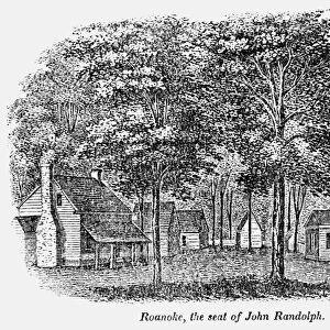 ROANOKE, VIRGINIA, 1856. Roanoke, Charlotte County, Virginia, the seat of Congressman