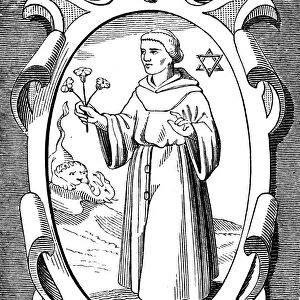 ROGER BACON (c1214-1294). English philosopher and man of science. Woodcut, Dutch