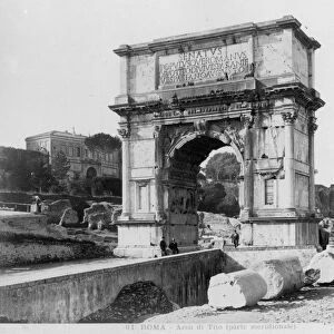 ROME: ARCH OF TITUS, 1900. The Arch of Titus, photographed c1900