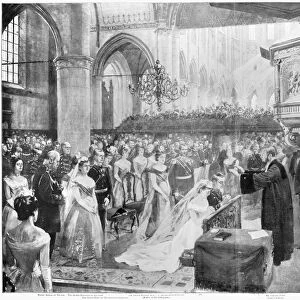 ROYAL WEDDING, 1901. The wedding of Queen Wilhelmina of the Netherlands and Duke
