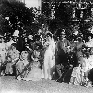 ROYAL WEDDING, 1911. The wedding of Archduke Karl Franz Joseph (later Emperor Karl I) of Austria