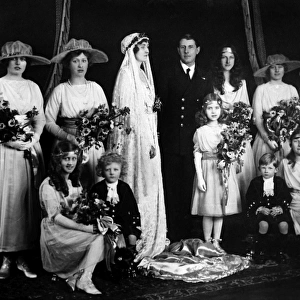ROYAL WEDDING, 1919. The wedding of Princess Patricia of Connaught, a granddaughter