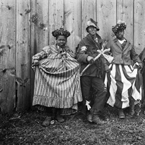 RURAL CHILDREN, c1895. A group of African American children posing in playclothes