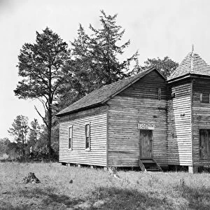 RURAL SCHOOLHOUSE, 1936. The one-room St