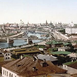 RUSSIA: MOSCOW, c1895. View of Moscow, Russia. Photochrome, c1895