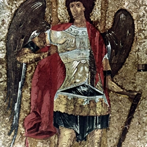 RUSSIAN ICONS: MICHAEL. The Archangel Michael. Moscow School. Mid-15th century