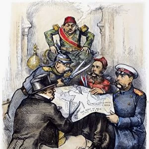 RUSSO-TURKISH WAR, 1877. Peace Rumors. American cartoon by Thomas Nast, 1877