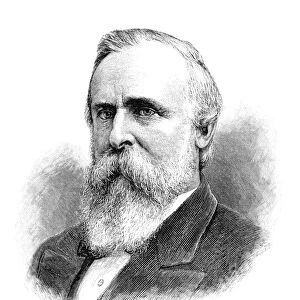 RUTHERFORD B. HAYES (1822-1893). 19th President of the United States. Wood engraving