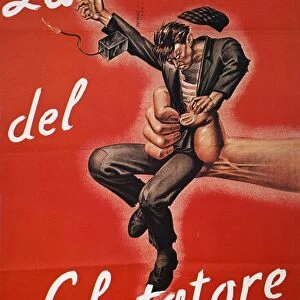 The Saboteurs Fate. Italian World War II poster, 1944