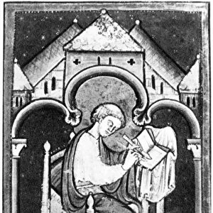 SAINT BEDE (673-735). English scholar, historian and theologian known as the Venerable Bede
