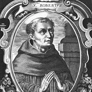 SAINT ROBERT OF MOLESMES (1027-1110). French Benedictine ecclesiastic. Copper engraving, 18th century