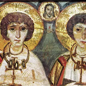SAINTS SERGIUS AND BACCHUS. Byzantine icon of Saint Sergius and Saint Bacchus