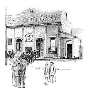 SALVATION ARMY, 1891. The Salvation Army headquarters in New York City. Engraving