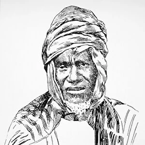 SAMORY TOURE (c1830-1900). West African ruler. Pen-and-ink drawing, French