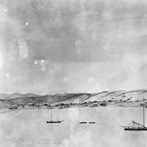 SAN FRANCISCO BAY, 1848. A view of San Francisco Bay as it appeared in 1848