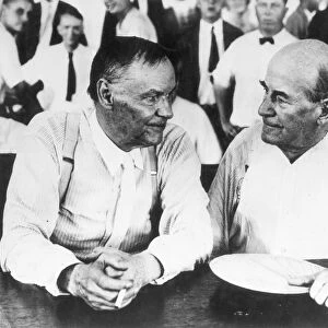 SCOPES TRIAL, 1925. Clarence Darrow (left) and William Jennings Bryan during a