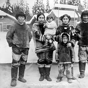 SEATTLE: ESKIMO FAMILY. An Eskimo family from Labrador, Canada, at the Alaska-Yukon-Pacific
