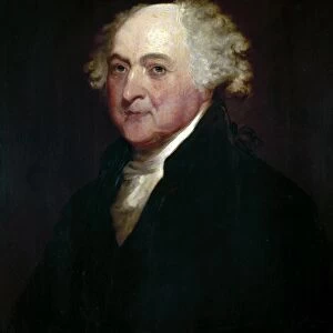 Second President of the United States. Oil painting attributed to Bass Otis (after Gilbert Stuart), c1800