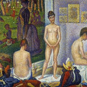 SEURAT: MODELS, c1866. The Models. Oil on canvas, c1866-8, by Georges Seurat
