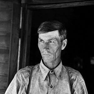 SHARECROPPER, 1938. Former sharecropper, now a Farm Security Administration client
