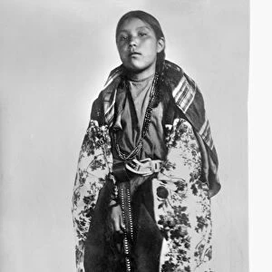 SHOSHONE GIRL, c1910. Alta Washakie, a Shoshone Native American girl