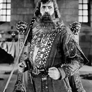 SILENT FILM STILL. Charles Clary as King Arthur in a film adapation of Mark Twains A Connecticut Yankee in King Arthurs Court, 1921