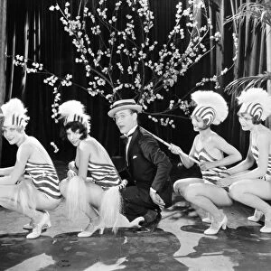 SILENT FILM STILL: DANCING. Neal Burns and the Christie Girls in a scene from Mad Scrambles