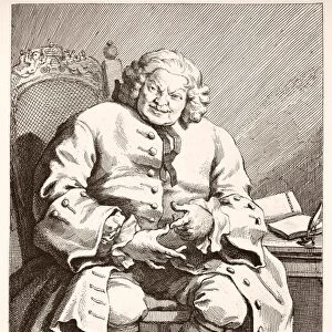 SIMON FRASER (1667?-1747). 11th Baron Lovat. Scottish Jacobite intriguer. Etching
