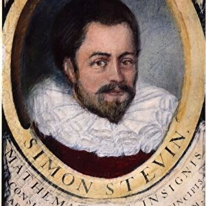 SIMON STEVIN (1548-1620). Dutch mathematician: after a contemporary painting at
