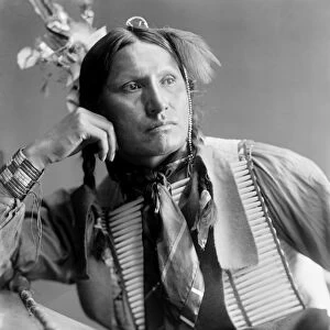SIOUX NATIVE AMERICAN, c1900. Samuel American Horse, an Oglala Sioux Native American, from Buffalo Bills Wild West Show. Photograph by Gertrude KÔÇÜasebier, c1900