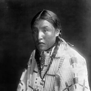 SIOUX WOMAN, c1907. Red Elk Woman, a Sioux Native American woman. Photographed by Edward S