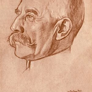SIR EDWARD ELGAR (1857-1934). English composer. Drawing by William Rothenstein, 1919