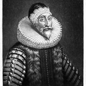 SIR JOHN COKE (1563-1644). Secretary of State to King Charles I of England. Mezzotint