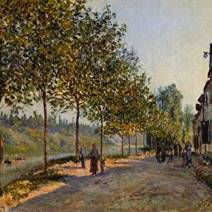 SISLEY: JUNE MORNING, 1884. June Morning in Saint-Mammes. Oil on canvas, Alfred Sisley