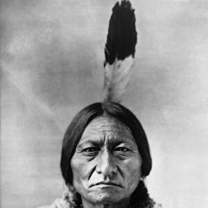 SITTING BULL (1834-1890). Sioux Native American leader. Photographed by David F. Barry, 1885