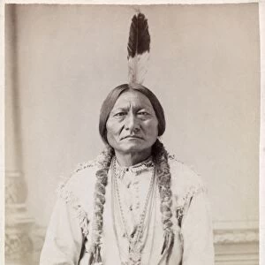 SITTING BULL (c1831-1890). Lakota holy man and leader. Photographed by David F