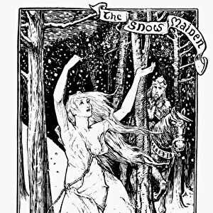 THE SNOW MAIDEN, 1894. Drawing, 1894, by Henry J. Ford for the Russian fairy tale