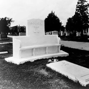 SOUSA HEADSTONE, c1950. The grave and headstone of John Philip Sousa, Congressional Cemetery